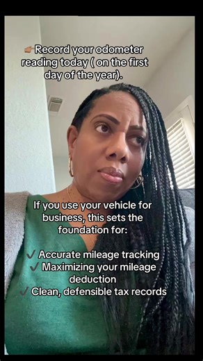 As a Real Estate Profrssional or business owner start your year off right with tracking your business miles. Pro tip: Take a quick photo of your dashboard today and save it in your tax folder. Small habits like this make tax season smoother — and your strategy stronger — all year long. #TaxStrategy #TaxPlanning #CPA #TaxTok #FYP