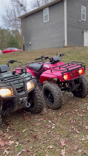 Had ￼to take a video of the four wheelers ￼