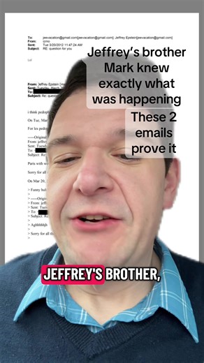 these two emails are really damaging to any facade of ignorance from Jeffreys brother mark.