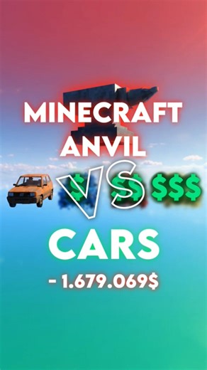 I Dropped a GIANT Anvil on CARS! 😱💸 Watch how much damage it does!#shorts #anvil #experiment #cars