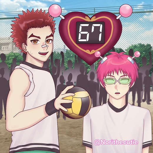 Hairo the dodgeball saver #norithecutie #saikikusuo #tdlosk #斉木楠雄のψ難 #animationmeme