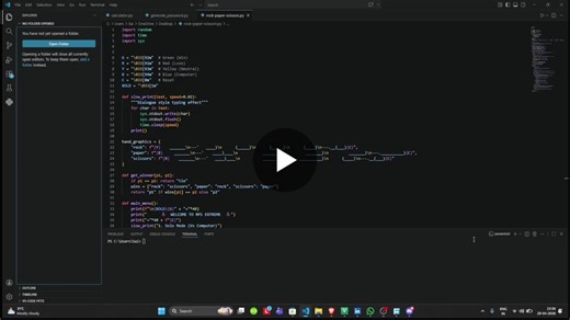 Python Rock Paper Scissors Extreme Edition | Siki Sharma posted on the topic | LinkedIn