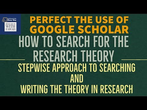 How to Search a Research Theory and Build a Story?