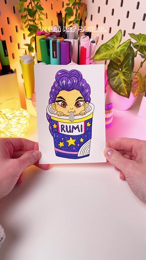 How to Draw Rumi Step-by-Step with Ramen