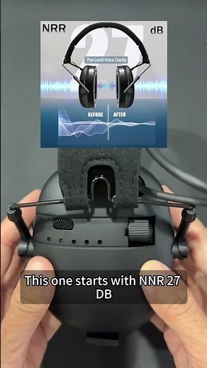 27dB NRR Shooting Ear Protection for Clearer Range Commands#ShootingRange #HearingProtection
