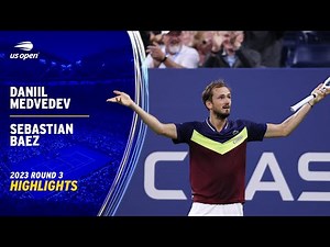 Daniil Medvedev vs. Sebastian Baez Highlights | 2023 US Open Round 3