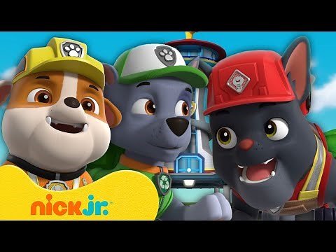 Rubble & Charger Visit Adventure Bay for a Construction Rescue! w/ PAW Patrol | Rubble & Crew