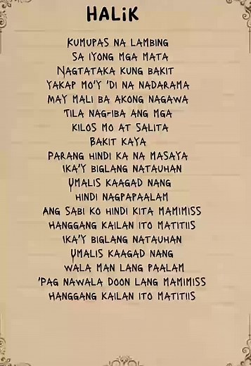 Halik Song Lyrics: Kamikazee, Aegis, and More