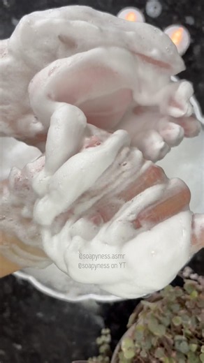 Quick Compilation - Lathering Pink Dove Soap to Nothing #oddlysatisfying #soap #asmr