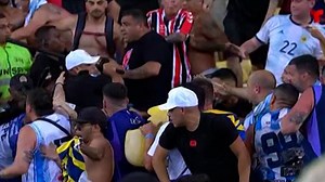 Violence and chaos at Brazil - Argentina soccer game