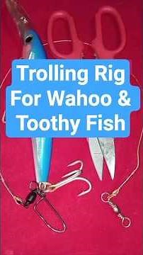An Easy Trolling Rig for Wahoo and Toothy Fish.