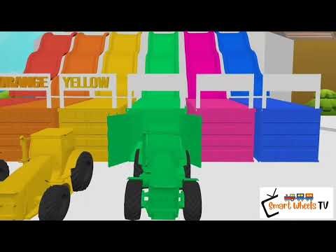 “Learn Colors with Tractor 🚜 | Educational 3D Animation for Toddlers and Preschool Kids”