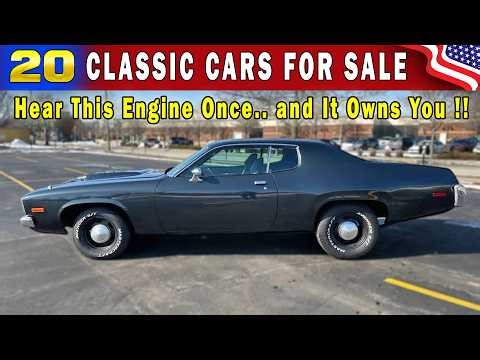 One Engine Start and You’re Hooked!! 20 Classic Cars for Sale