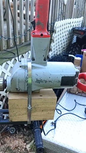 making log furniture so I decided to make a sliding drill mount.