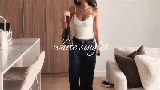 Stylish Singlet Outfit Ideas with Bra Pads