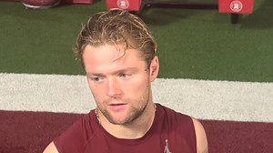 OU football WR Drake Stoops looks forward to Sooners' game vs. Kansas Jayhawks