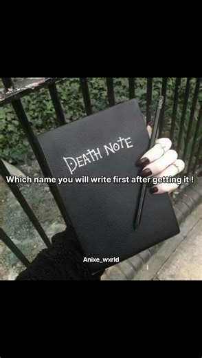 Whose name you will write first ? 🤘🏿 #anime#deathnote#anime_wxrld02