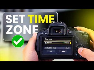 HOW to Set Time Zone on CANON Camera | Change Time Zone | Set Correct Date & Time