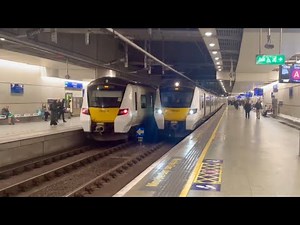 Trains at St Pancras Thameslink (5.3.25)
