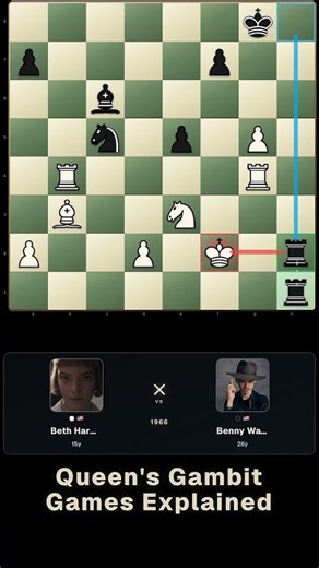 Benny Forks Beth's King 🔥 | Queen's Gambit Ep. 3 #Shorts