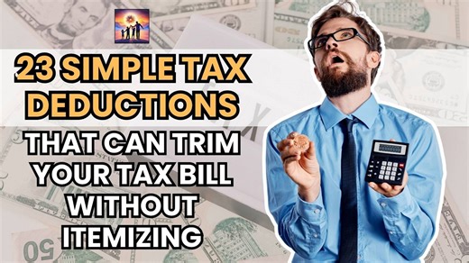 23 simple tax deductions without itemizing