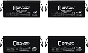 Mighty Max Battery 12V 250Ah SLA Battery Replacement for 8A8DLTP-DEKA - 4 Pack