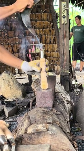 Sickle handle installation process #shorts