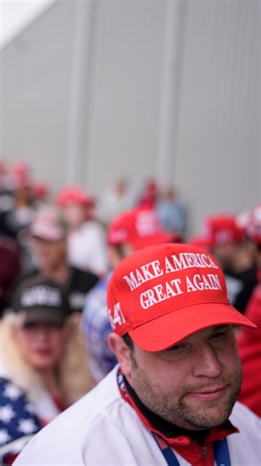 Trump voters spoke to The Associated Press and expressed their mixed feelings on the economy at a rally at Coosa Steel Corporation in Rome, Georgia. | AP