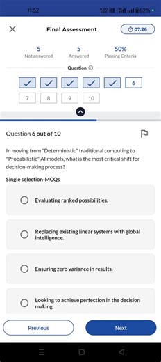 Question: In moving from "Deterministic" traditional computing ... | Filo