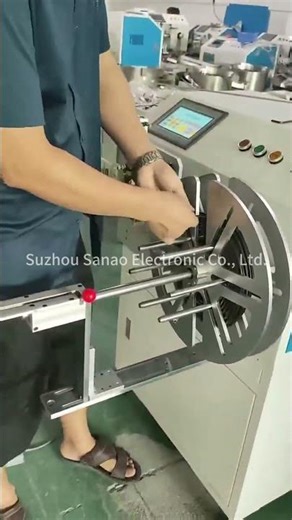 Cable Measuring Cutting Winding and Strapping Tying Machine with Wire Feeder #shorts