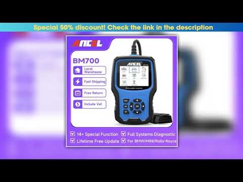 ANCEL BM700 for BMW MINI RollsRoyce OBD2 Code Reader Oil Battery TPMS Reset Full System Car