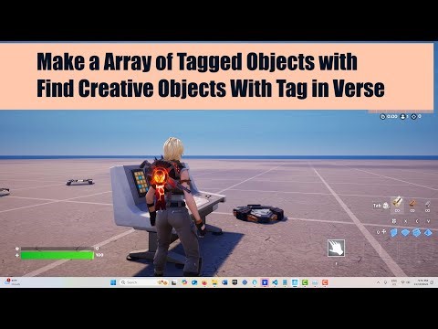 Make An Array of Tagged Objects with the Find Creative Objects With Tag in Verse