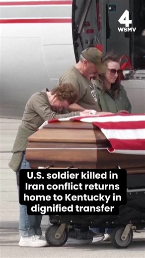 The family of a U.S. service member who died in combat during the conflict in Iran was seen gathering in Fort Knox, Kentucky, on Friday as his body was brought to Godman Airfield for a dignified transfer. Army Staff Sgt. Benjamin N. Pennington, 26, was from Glendale. He was the seventh U.S. service member to die in the conflict, succumbing to his injuries a week after being wounded during a March 1 attack on the Prince Sultan Air Base in Saudi Arabia, according to the Pentagon. #kentucky #army #