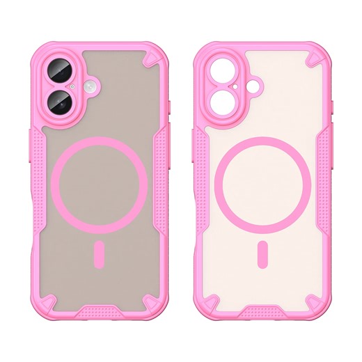 Asuwish Phone Case for iPhone XR 6.1 Compatible with Magsafe Magnetic Tempered Glass Screen Protector Translucent Matte Back Shockproof Protective Cell Cover iPhoneXR iP10R 10XR 10RX Women Men Pink