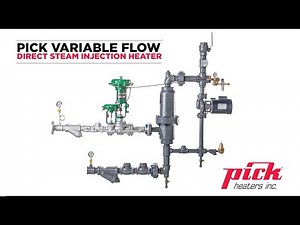 Pick Heaters Variable Flow Direct Steam Injection Heater