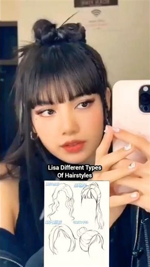 LISA different types of hairstyle 🤟❤️‍🔥 #blackpink #lisa #rosé #jisoo#jennie