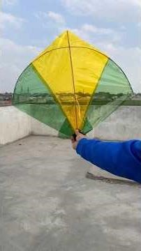 Make kite with water paper tutorial #Kitediycraft #kiteflying #how #kite #kitemaking #tarzankites