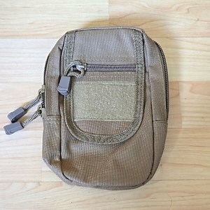 VISM Large Utility Pouch, Smart Phone, Camera Belt Bag Tan ‎7.99"x5.98"x0.98"