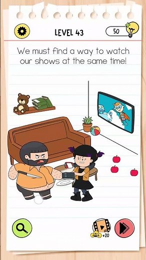 Brain Test 4 : Tricky Friends Level 43 Walkthrough