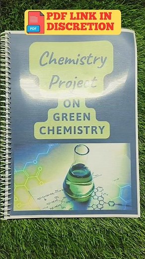 Chemistry Project On Green Chemistry Class 12th || #diy #project #class12 #chemistry