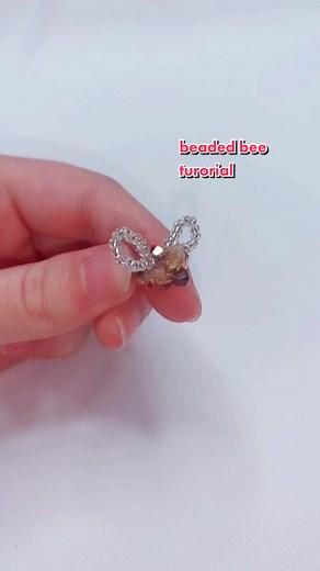 DIY Beaded Bee Metal Ring Tutorial