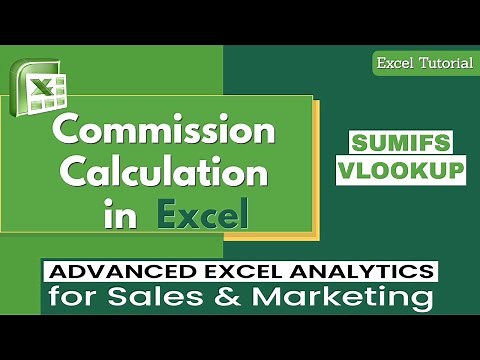 Commission Calculation in Excel | Excel Tutorial 2020
