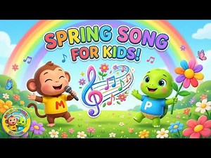 🌸 Spring Song for Kids | Learn Spring Vocabulary & Fun Activities | Modo & Phoeniz | 4K Video