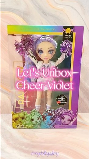 It's Vi Time! Rainbow High Cheer Violet Unboxing Time! 🫶🏻 #rainbowhigh #rainbowhighviolet