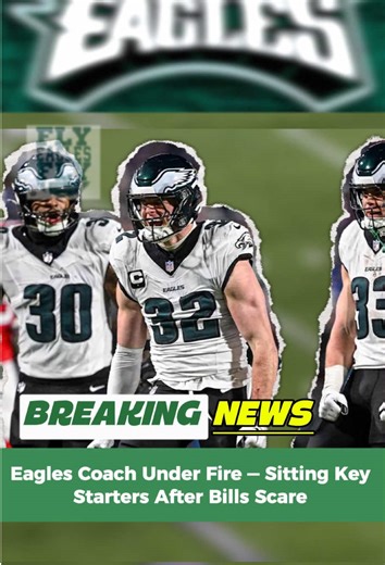 Eagles Coach Under Fire — Sitting Key Starters After Bills Scare Could Trigger Total Collapse #nflplayoffs #flyeaglesfly #philadelphiaeagles #nicksirianni #nflweek18