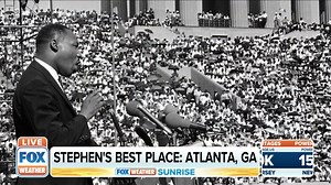 12 reactions | In honor of Martin Luther King Jr. Day, Stephen Morgan's Best Place in America today was Atlanta, Georgia, the birthplace of Dr. King. | FOX Weather | Facebook