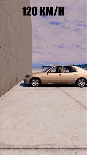 Lexus LS430 Speed Crash Test – Luxury Meets Destruction 💥