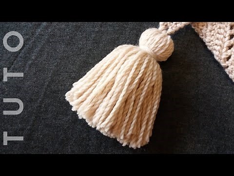 How To Make a Yarn TASSEL & Attach it to a project - Tutorial DIY