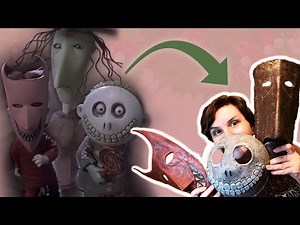 Making Masks: LOCK, SHOCK & BARREL from The Nightmare Before Christmas (foam clay & papier mache)