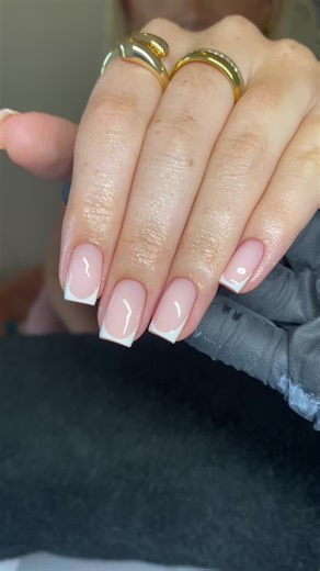 French Tips on Natural Nails with BIAB Gel - Nail Tutorial